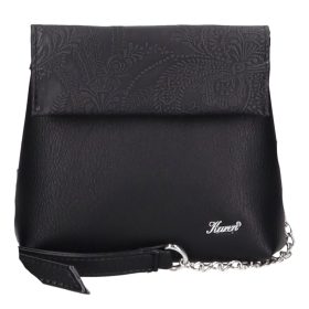 Maja D 383 fekete virág mintás