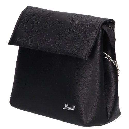 Maja D 383 fekete virág mintás