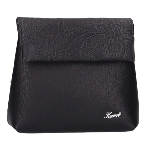 Maja D 383 fekete virág mintás