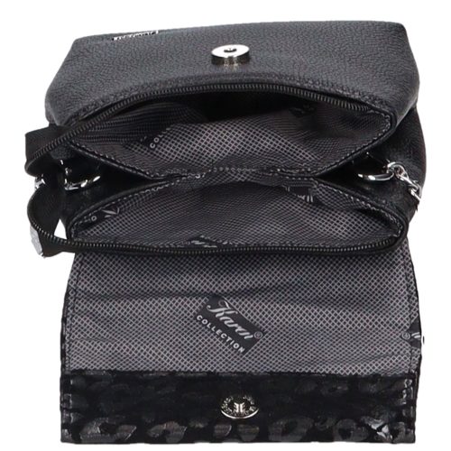 Maja D 383 fekete virág mintás