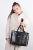 Táska Karen 1432-2 Fekete rostbőr 