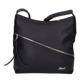 Karen 1474 fekete rostbőr női oldaltáska