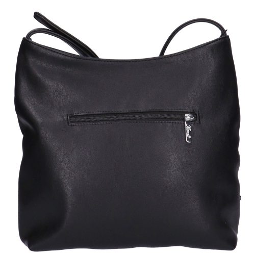 Karen 1474 fekete rostbőr női oldaltáska