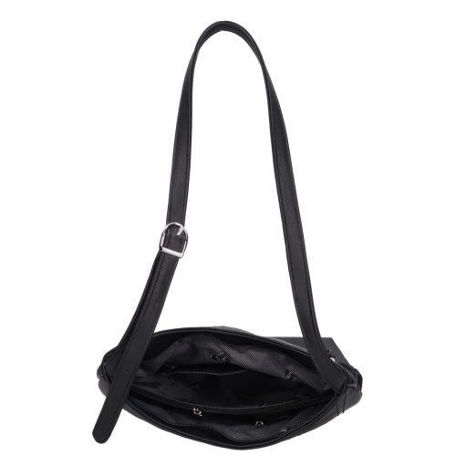 Karen 1474 fekete rostbőr női oldaltáska