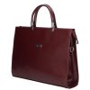 KAREN 1206 Bordó rostbőr női aktatáska