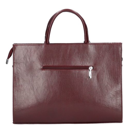 KAREN 1206 Bordó rostbőr női aktatáska