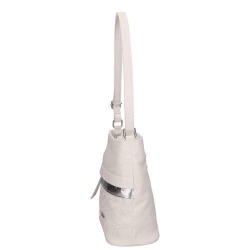 Inga D 325 bis fehér virág ezüst