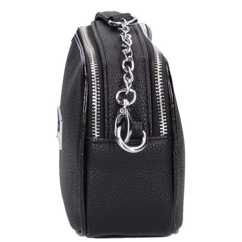 Karen 1548 bis fekete rostbőr női oldaltáska