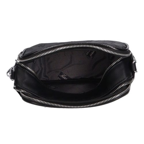 Karen 1548 bis fekete rostbőr női oldaltáska