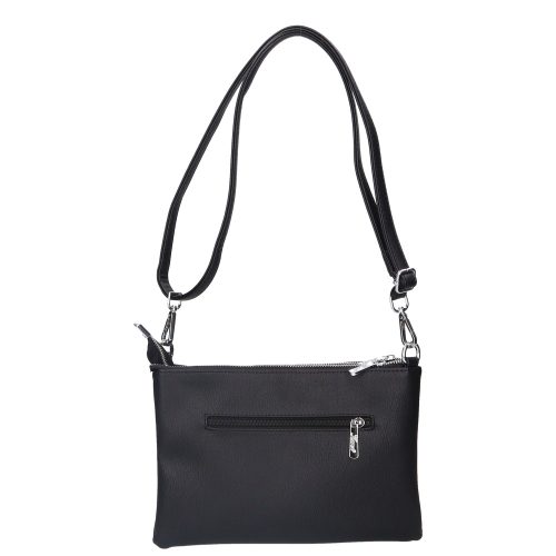 Karen N 151 fekete arany cipzár rostbőr női kicsi oldaltáska