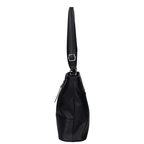 Táska Karen N 157 fekete rostbőr női