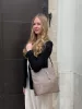 Táska Karen N 157 fekete rostbőr női