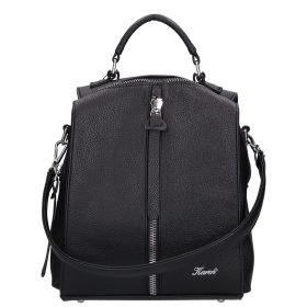 Hátizsák Karen D 408 Fekete rostbőr női