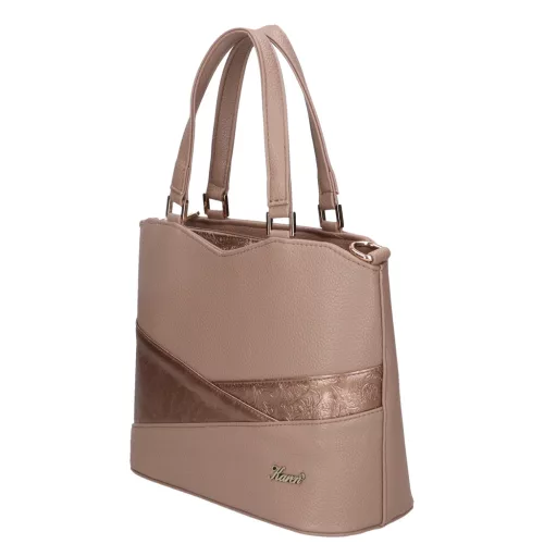 Hanna D 565 drapp bronz virág