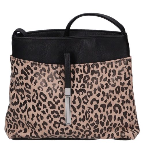 Rita D 099 fekete drapp leo
