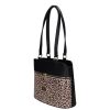 Manuela 2374 fekete drapp leo