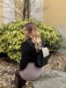 Audre 9230 bis fekete drapp leo
