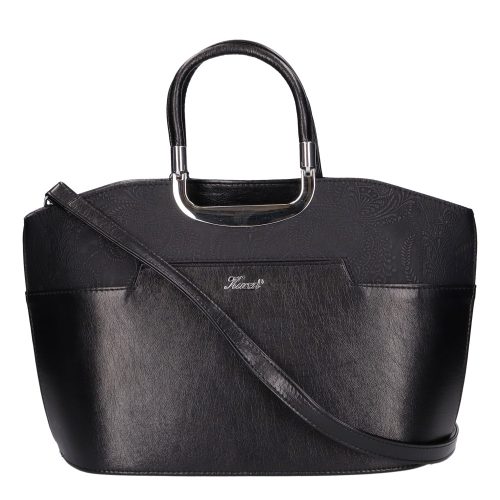 Nejra 9079 fekete virág mintás