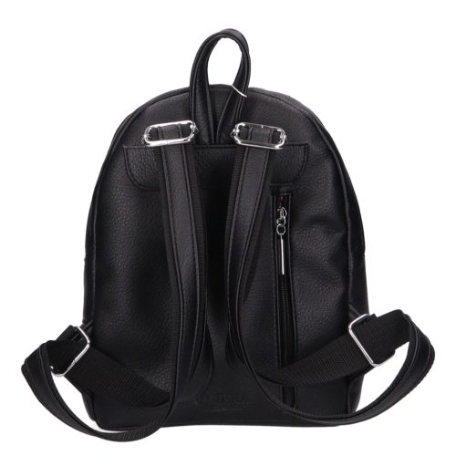 Milton I 5000 fekete fényes virág ezüst cipp