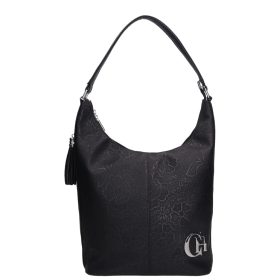 Ana L 354 fekete virág mintás