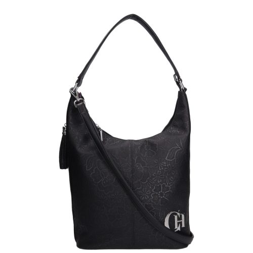 Ana L 354 fekete virág mintás