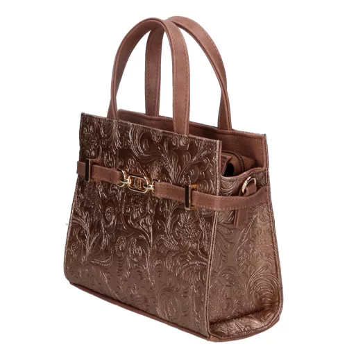 Vivian K 7038 drapp bronz virág