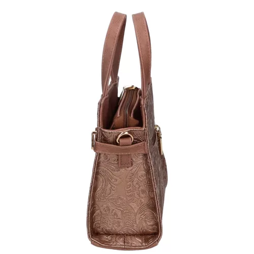 Vivian K 7038 drapp bronz virág