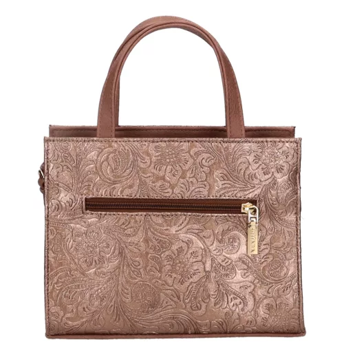 Vivian K 7038 drapp bronz virág