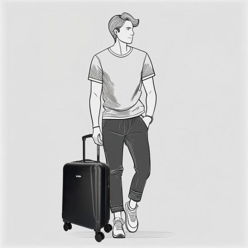 Edmontoni kabin bőrönd 21002-55 fekete