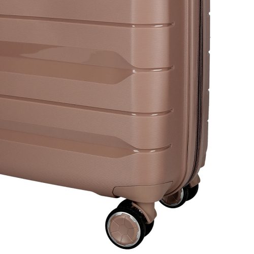 39047 03 rozé bőrönd szett