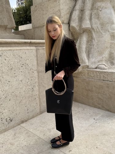 Ava 1722 fekete fonott