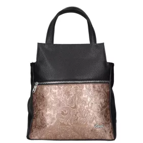 Fabiana 9549 fekete bronz virág