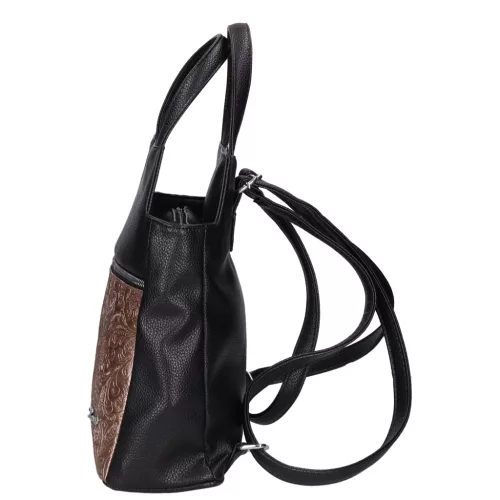 Fabiana 9549 fekete bronz virág