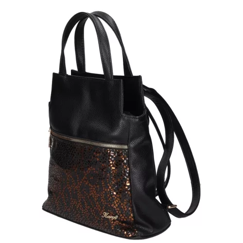 Fabiana 9549 fekete bronz mintás
