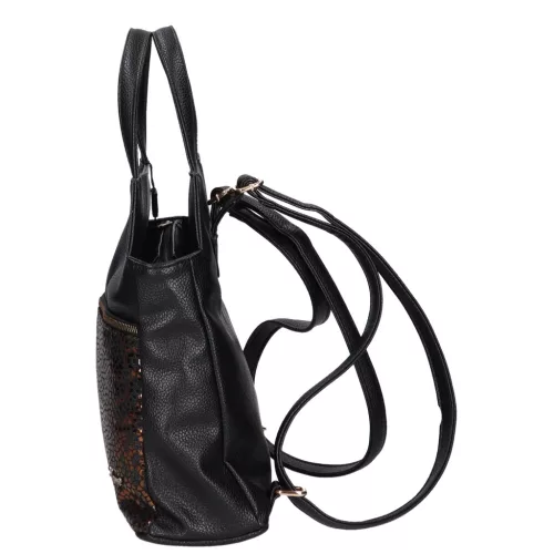 Fabiana 9549 fekete bronz mintás