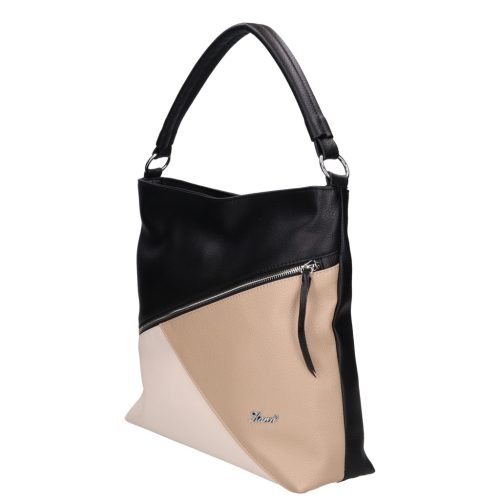 Bina 1514 fekete drapp bézs