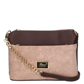 Andrea 9358 barna drapp velúr virág