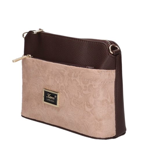 Andrea 9358 barna drapp velúr virág