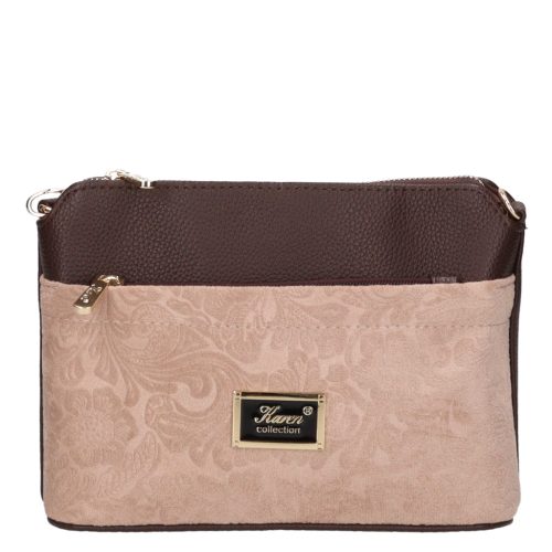 Andrea 9358 barna drapp velúr virág