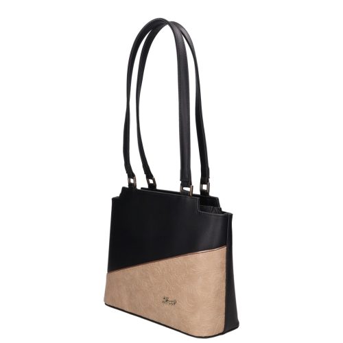 Justyna 1682 bis fekete drapp virág