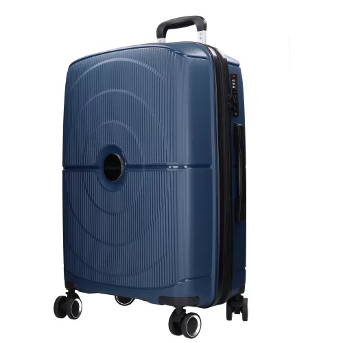5711 kék bőrönd szett