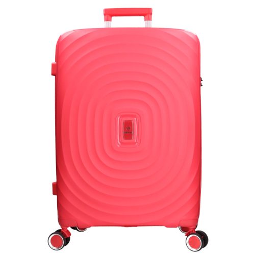 5751 rózsaszín bőrönd szett