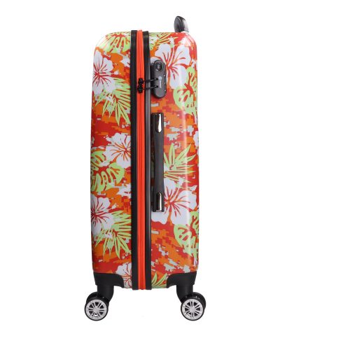 5748 sárga-zöld színes bőrönd szett