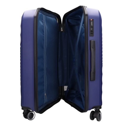 5755 kék bőrönd szett