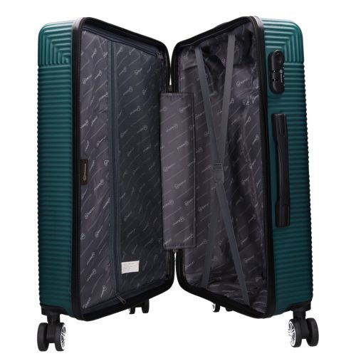 5746 zöld bőrönd szett