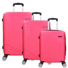 5747 pink bőrönd szett