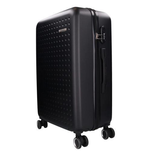 5908 fekete három részes bőrönd szett