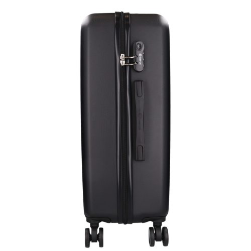 5908 fekete három részes bőrönd szett