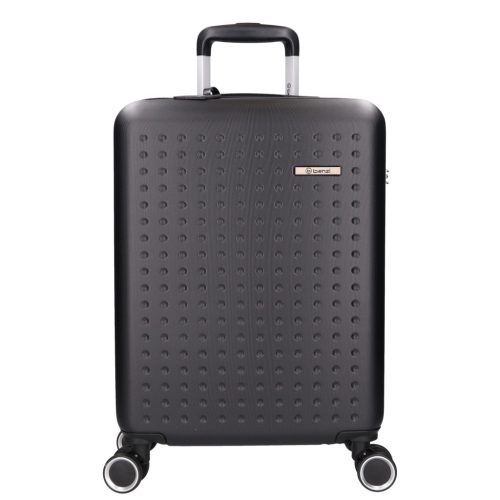 5908 fekete három részes bőrönd szett