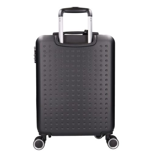 5908 fekete három részes bőrönd szett